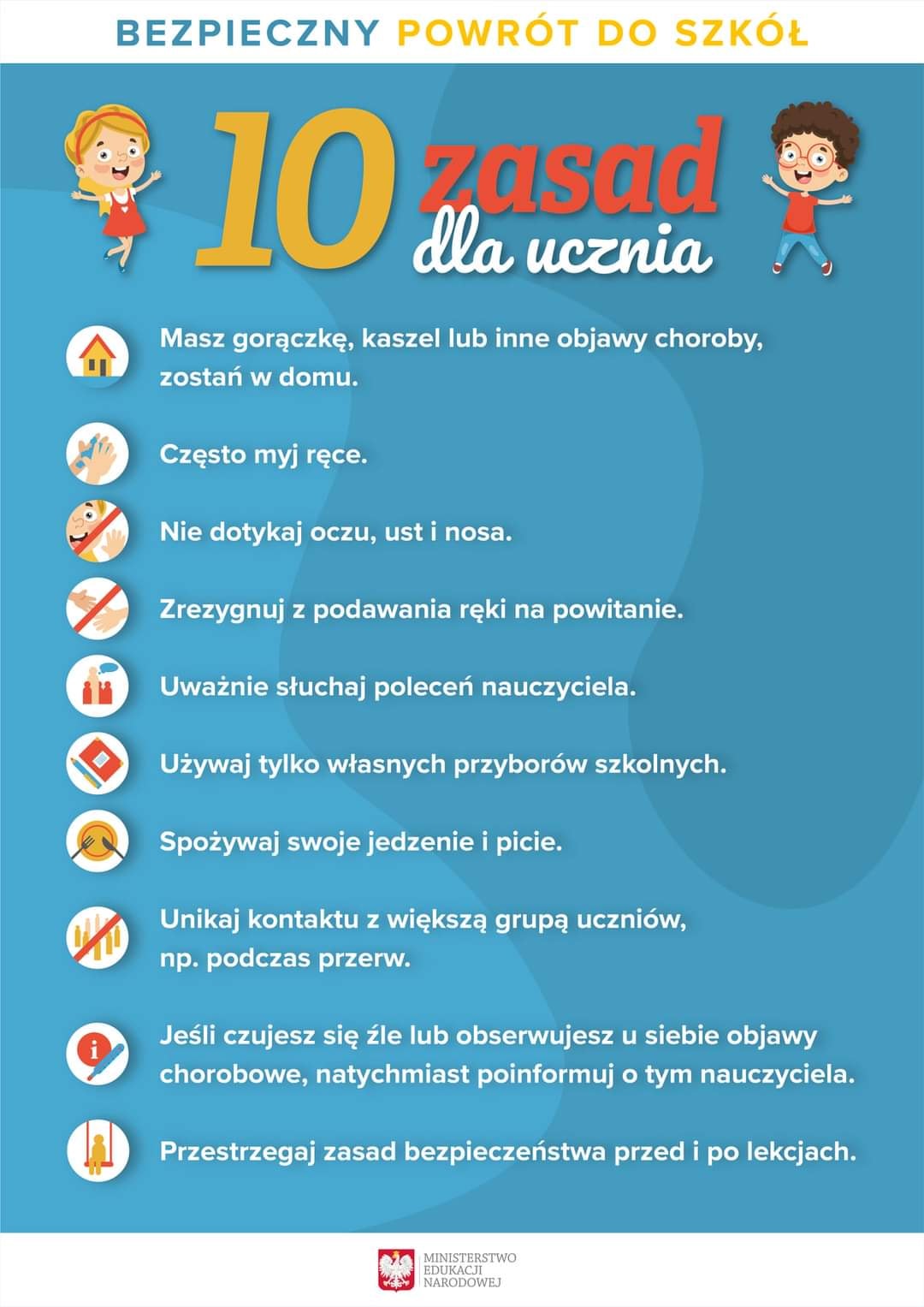 10 zasad dla ucznia